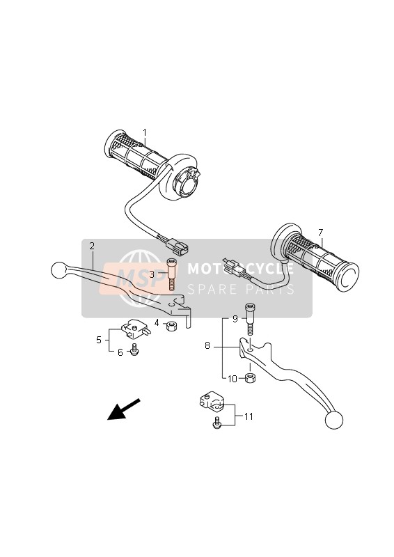 Suzuki AN400(Z) BURGMAN 2008 Handle Lever (AN400Z) - MSP